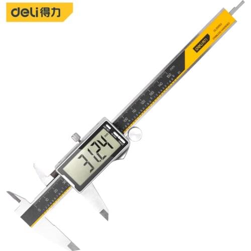 Deli 0-150mm Digital Calipers mm/inch Stainless Steel Electronic Digital Vernier Caliper Metal Micrometer Measuring Tools