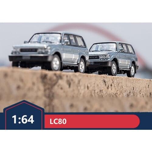 GCD 1:64 Toyota Land Cruiser LC80 Classic Off-Road Vehicle SUV Alloy Simulation Car Model