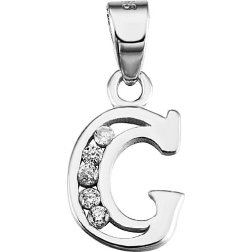 GND0385 High Quality 925 Sterling Silver Jewelry Necklaces Pendants Letter G Real Top Silver Pendant For Women