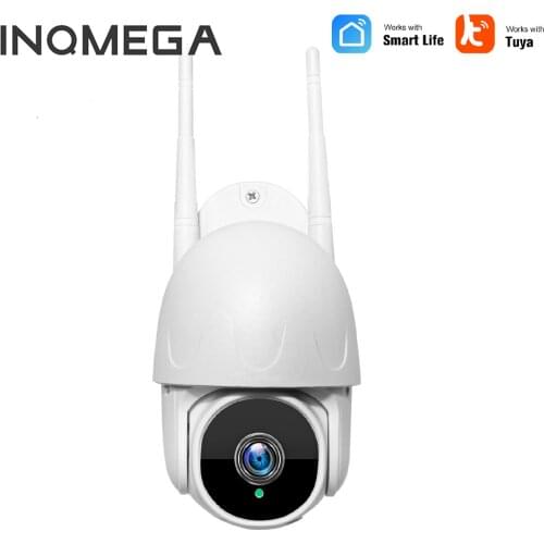 INQMEGA 1080P Wifi TUYA SMART PTZ Camera Wireless Auto-Tracking Camera 2-Way Audio Outdoor Home HD CCTV Surveillance Waterproof