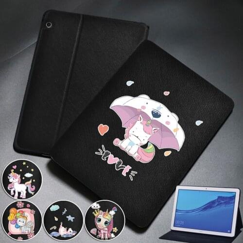 Cute Cartoon Tablet Case for Huawei MediaPad M5 Lite 8/M5 Lite 10.1"/M5 10.8"/T3 8"/T3 10 9.6"/T5 10 10.1" Protective Cover
