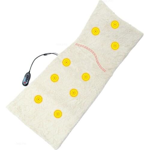 Multi-function heat according to the vibration massage cushion folding neck lumbar spine massager massage mattress