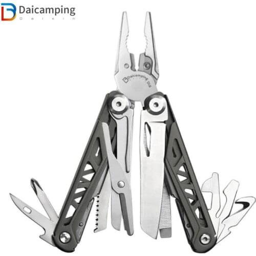 Daicamping EDC Camping HRC78K Multitool Plier Hand Tool Sets Cable Wire Cutter Multifunctional Folding Knife Mini Mutli Tools