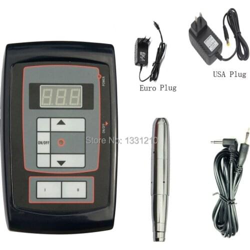 Kit Completo De Dermógrafo Micropigmentação Agulha Swiss Motor Permanent Makeup Eyebrow Lips Tattoo Machine Rotary Kit