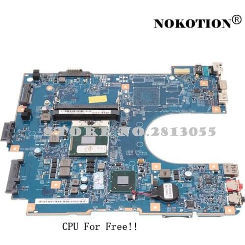 Nokotion A1903002A A1885201A For Sony Vaio SVE15 Laptop Motherboard MBX-266 HM70 With CPU Z50CR S1202-2 48.4RM02.021