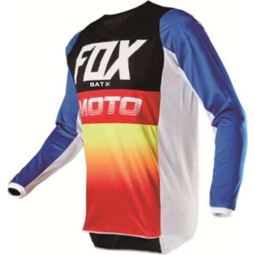 NEW 2021 BAT Fox Jersey Motocross Cycling Off Road Dirt Bike Riding ATV MTB DH Racing Long Sleeve Shirt FXR Motorcycle Jersey NE