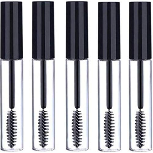 New 3ml Mascara Tube Liquid Bottle Empty Eyelash-Cream Vial Cosmetic Sample Container with Leakproof Inner Black Cap