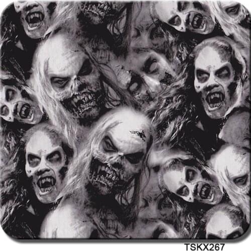 Free shipping 0.5mX2m/10m zombie pattern hydro transfer printing TSKX267 water transfer film for car