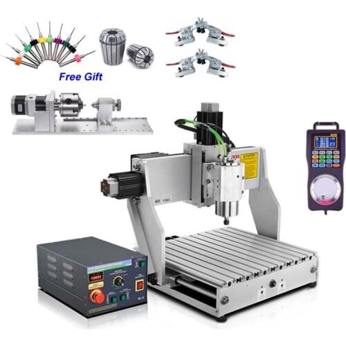 Industrial CNC Engraving Machine 3040 1.5KW 2.2KW Wood Router 4 Axis Aluminium Iron Milling Cutting Drilling Machine