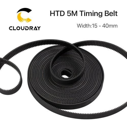 Cloudray HTD-5M Open Belt 5M Timing Belt 5M-15 20 25 30mm Polyurethane for CO2 Laser Engraving Cutting Machine