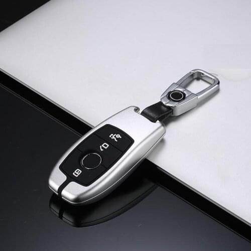 Aluminium Alloy Silicone Car Remote Key Case Cover For Mercedes Benz C Class W205 C200 C180 C260 C300 E Class W213 E200 S Class