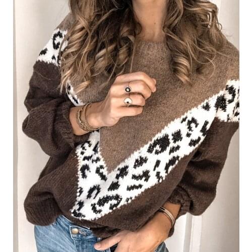 Fashion Top Women Knitted Sweater Autumn Winter Pullover Women Vintage Long Knitted Sweaters Pull Female Sweater Tops Jumper