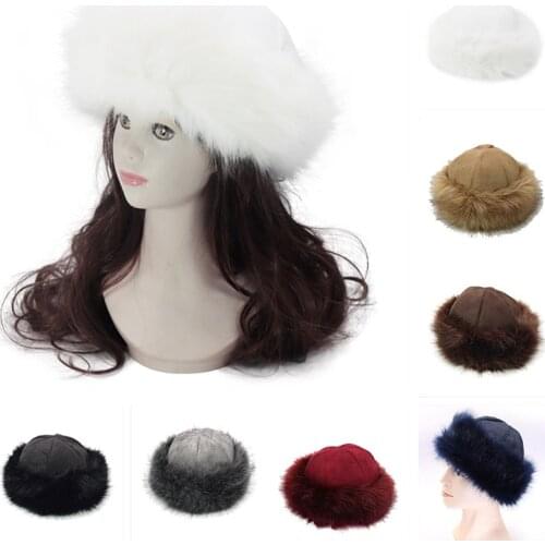 GBCNYIER Mongolia Type Suede Imitation Fox Fur Hat Fur Cap Winter Plus Velvet Thick Warm Hat