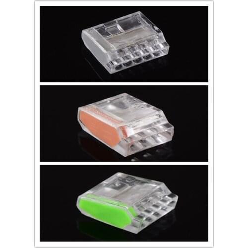 10pcs PCT-253/PCT-254/PCT-255 24A 250V Fast connection terminal connector multifunction wire 3/4/5 hole 2.5-4mm2