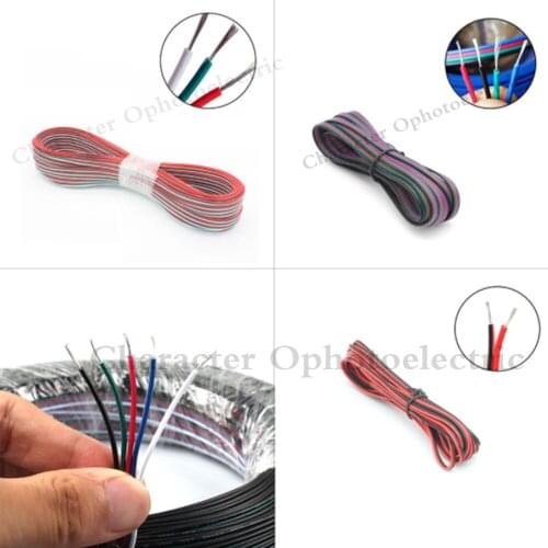 22awg tinned copper cable wire, 2pin / 3pin / 4pin / 5pin pvc insulated electrical extension wire for lighting connect
