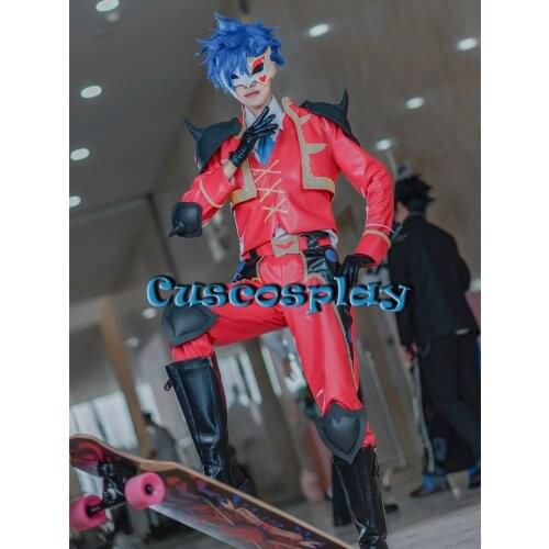 Anime SK8 The Infinity Adam Shindo Ainosuke Cosplay Mask Armors Pauldrons Elbow Props Blindfold Accessories for Halloween Party