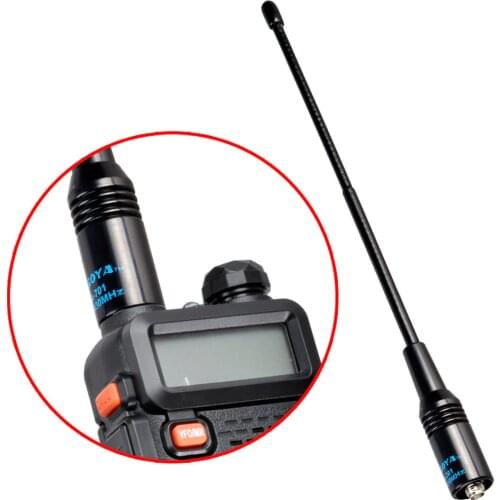 NA-701 High Gain Antenna SMA-F connector 144/430MHz for Yaesu BaoFeng WouXun Kenwood Motorola ICOM interphone Long Soft Antenna