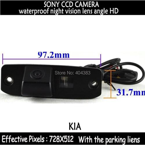 FUWAYDA HD CCD Chip Car Reverse RearView camera +the parking lines for KIA Carens/Borrego/Oprius/Sorento/Sportage R/ KIA CEED