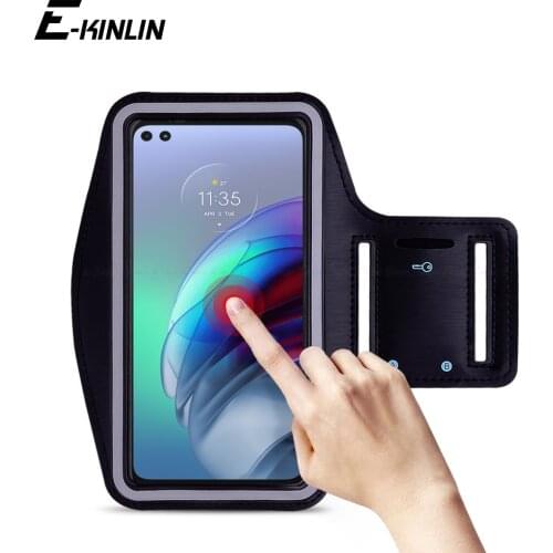 Waterproof Running Sport Gym Arm Band For Motorola Moto G100 G60 G50 G40 Fusion G30 G20 G10 Power Phone holder Case Cover