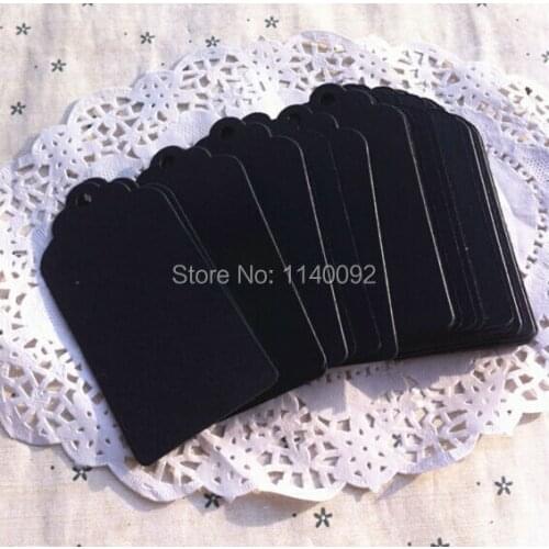Free shipping 300 pcs a lot blank 350 gsm black paper tag 4.5x9cm/baking price tag/garment printed paper tag/gift packing tag