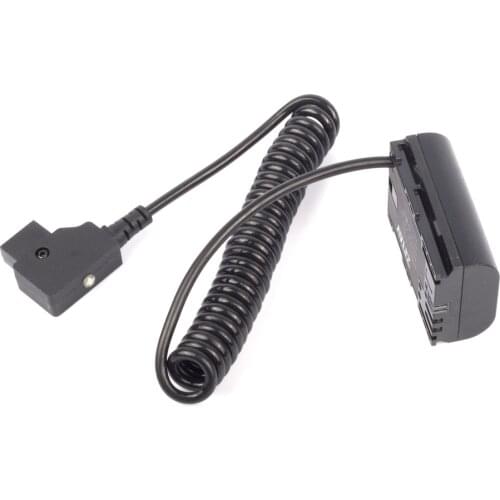 Safe D-Tap to E6 LP-E6 DC Coupler Dummy Faux Battery Adapter Cable fr Camera Power Supply 5D3 5D4 5D2
