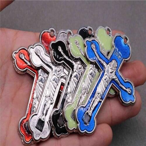 Large religious Orthodox Church Blue Cross, Classic Color Religious Orthodox Cross, Wholesale.20pcs