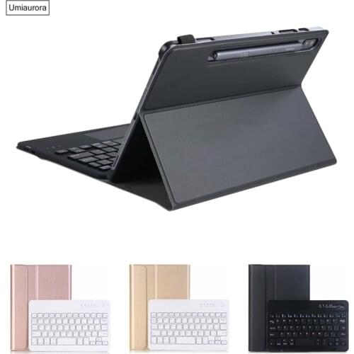 Wireless Keyboard Case For Samsung Galaxy Tab S7 Plus 12.4” SM-T975 S7 11 inch SM-T875 SM-T870 Flip Keyboard Stand Cover Funda