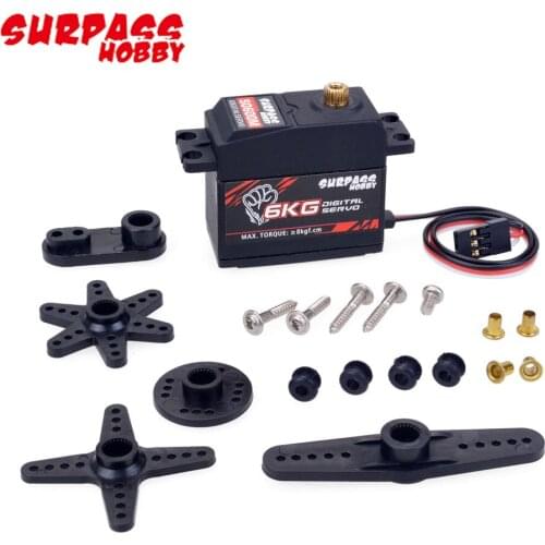 Surpass Hobby S0600M 4.8V-6V 6KG Metal Gear Digital Servo For 1/10 RC Car Aircraft Quadcopter Drone Robot Boat Wltoys Crawler