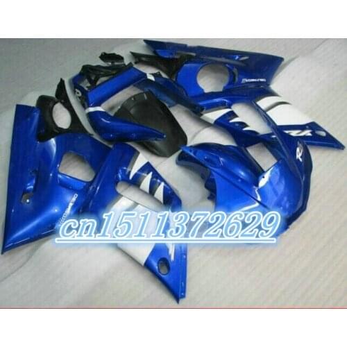 Dor-motorcycle parts for YZF R6 fairing 1998 1999 2000 2001 2002 YZF R6 fairings 1998-2002 kits blue white D