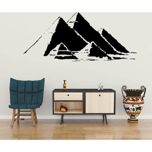 Egyptian Pyramids Wall Art Decal Ancient Egypt Symbol Wall Sticker Home Living Room Decor Pyramids Removable Wall Mural AZ661