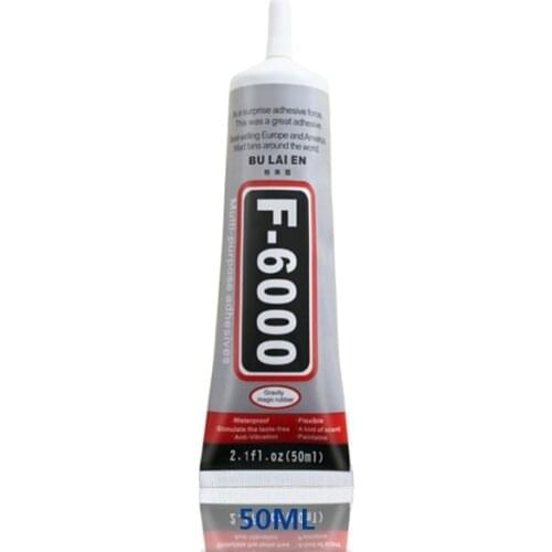 F6000 50ml Multipurpose Industrial Adhesive DIY Jewelry Rhinestone Crystal Fix Phone Screen Glass Super Liquid Glue Nail Gel Pen