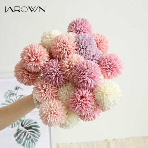 JAROWN Simulation Dandelion Flower Branch Artificial Single Head Thorn Ball Wedding DIY Flowers Bouquet Home Decor Accessories