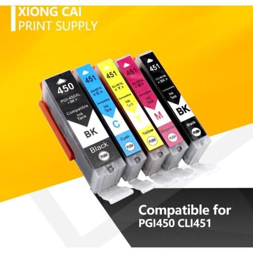 PGI-450 CLI-451Compatible Ink Cartridge For canon PIXMA MG5440 MG6340 MG7140 IP7240 MX924 IP8740 Printer cartridges CLI 451