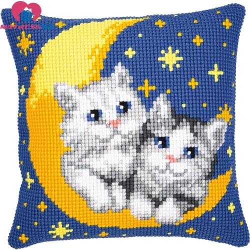 Carpet embroidery cushions Cats latch hook rug kits cross-stitch pillow embroidery pillow hook needlework crafts do it yourself