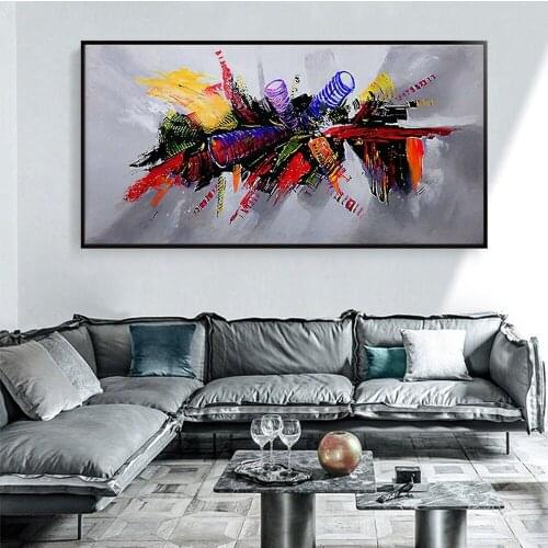 Creative Abstract Pattern Canvas Painting Personality Graffiti Wall Art Pictures Interior Decoration for Home Bedroom Decor