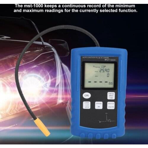 MST-1000 Automobile Ignition Coil Signal Tester Oscilloscope Pulse Scanner MS KV RPM