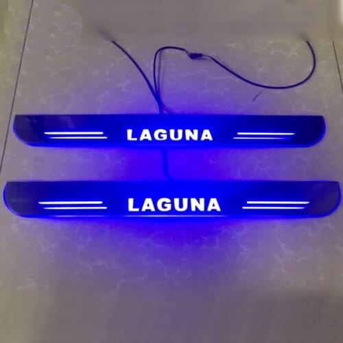 Welcome Pedal Lights For Renault Laguna Pedal car Door Sill Pathway Lamps led thresholds scuff plates auto Avante md illuminated