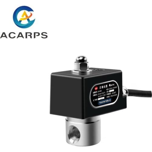 3/8" Stainless Steel Normally Closed Explosion Proof Solenoid Valve Water Valve Chemical Coal Mine Natural Gas Valve 220V