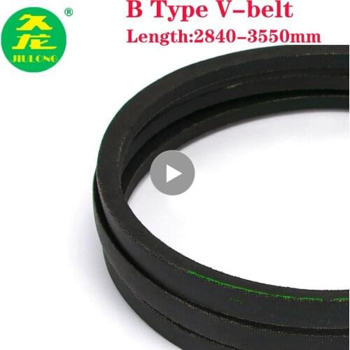 JIULONG B Type Black Rubber Drive V Belt B2840/2850/2900/2950/3000/3050/3080/3100/3150/ Inner Girth industrial Transmission Belt