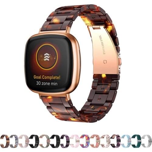 Resin strap for fitbit versa 3 band Smart Watch Replacement bracelet women men band for fitbit Sense versa3 correa Accessories