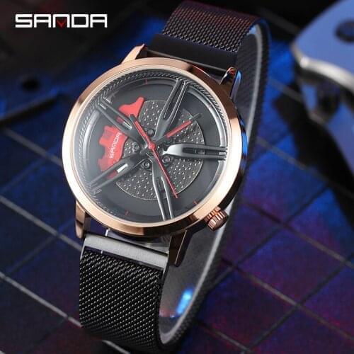 BASID Top Brand Luxury Sports Men Fashion Car Rim Watch Custom Design Wristwatch Wheel Hub Watches Gentleman Male For Gifts