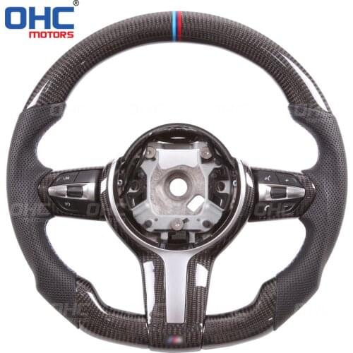 100% Real Carbon Fiber Steering Wheel compatible for F20 F22,F23 & F45 F30,F31 F32,F33,F36 F87 M2,F80 M3,F82 F83 M1 M2 M3 M4