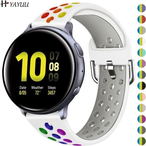 YAYUU Quick Release Replacement Silicone Strap For Samsung Galaxy Active 2 40mm/44mm/Galaxy Watch 3 41mm/S2 Classic Watch Bands