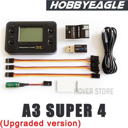 For HobbyEagle A3 super A3S3 fixed wing 6-axis airplane gyro stabilizer flight control balancer Support English Programming card