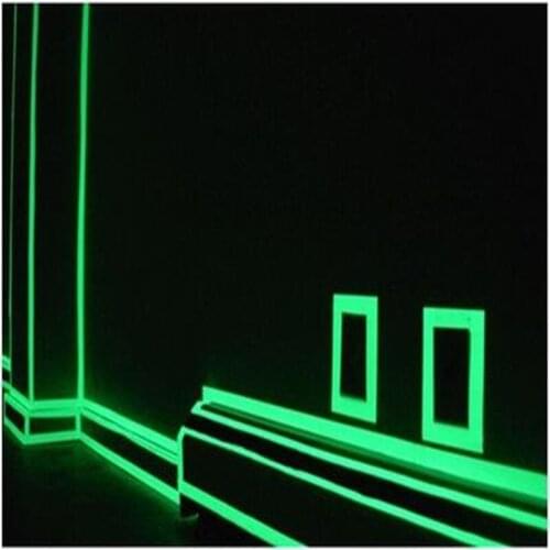 Wall decoration luminous stickers stair baseboard fluorescent strip stage decoration for living room luminous tape fluorescent