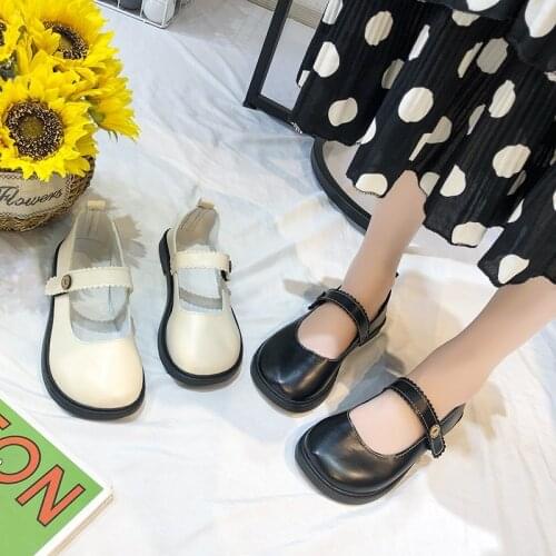 Women Flats 2020 Autumn Mary Janes Shoes Female Sewing Oxford Shoes Shallow Single Shoes Girls Lolita Shoes zapatos mujer 8284G