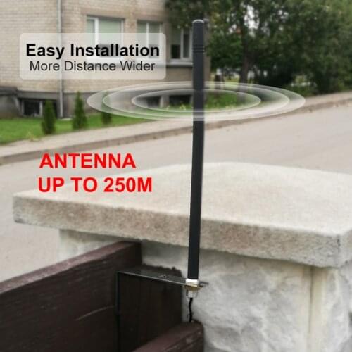 Outdoor Waterproof 433mhz Antenna ultra-long Distance Extender for Garage Remote Control Gate Door Opener Up to 250m