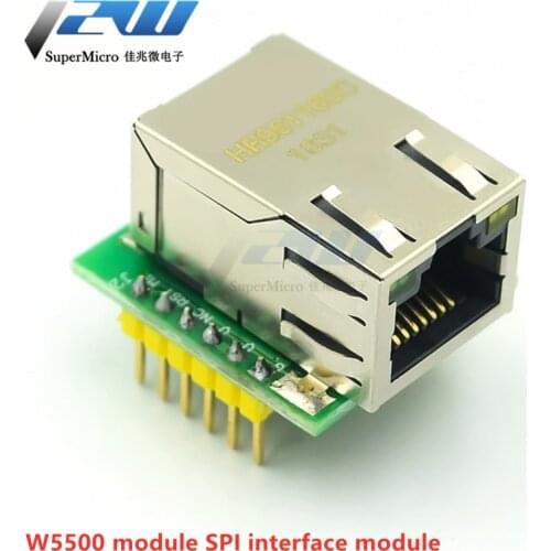 USR-ES1 W5500 MCU Ethernet Network Module for Arduino TCP / IP Converter 51 / STM32 SPI Interface 3.3V 5V i / o WIZ820io
