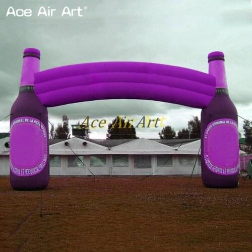 High quality inflatable wine bottle arch, bottle shaped inflatable arch, inflatable bottle for event