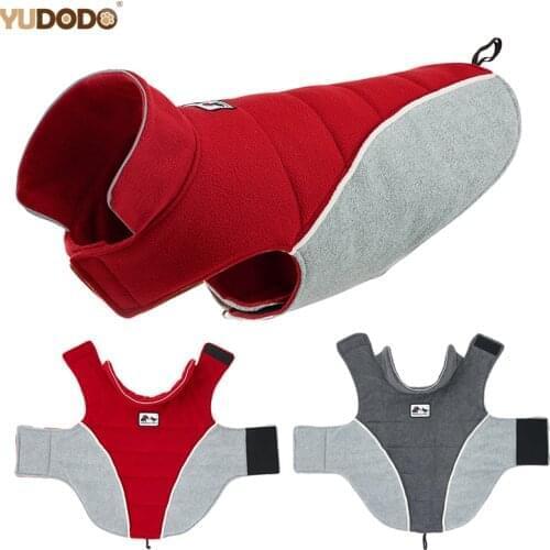 Winter Thickened Pet Dog Clothes Soft Fleece Small Medium Large Dog Clothing Outdoor Reflective Dogs Coat Jackets